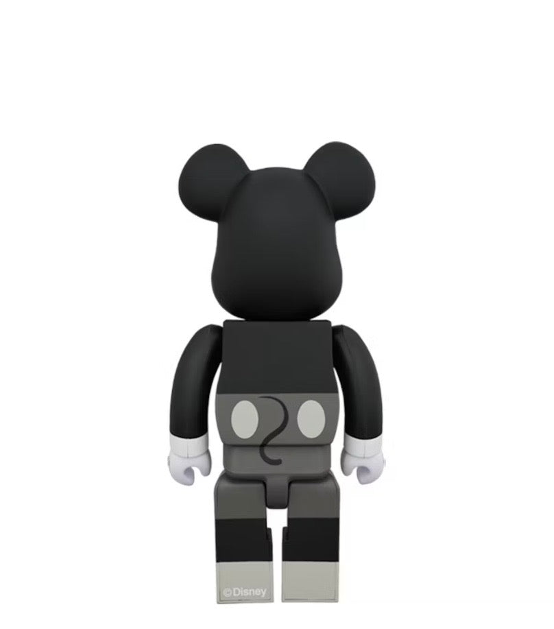 Bearbrick Mickey Mouse (B&W Ver.) 400% Black