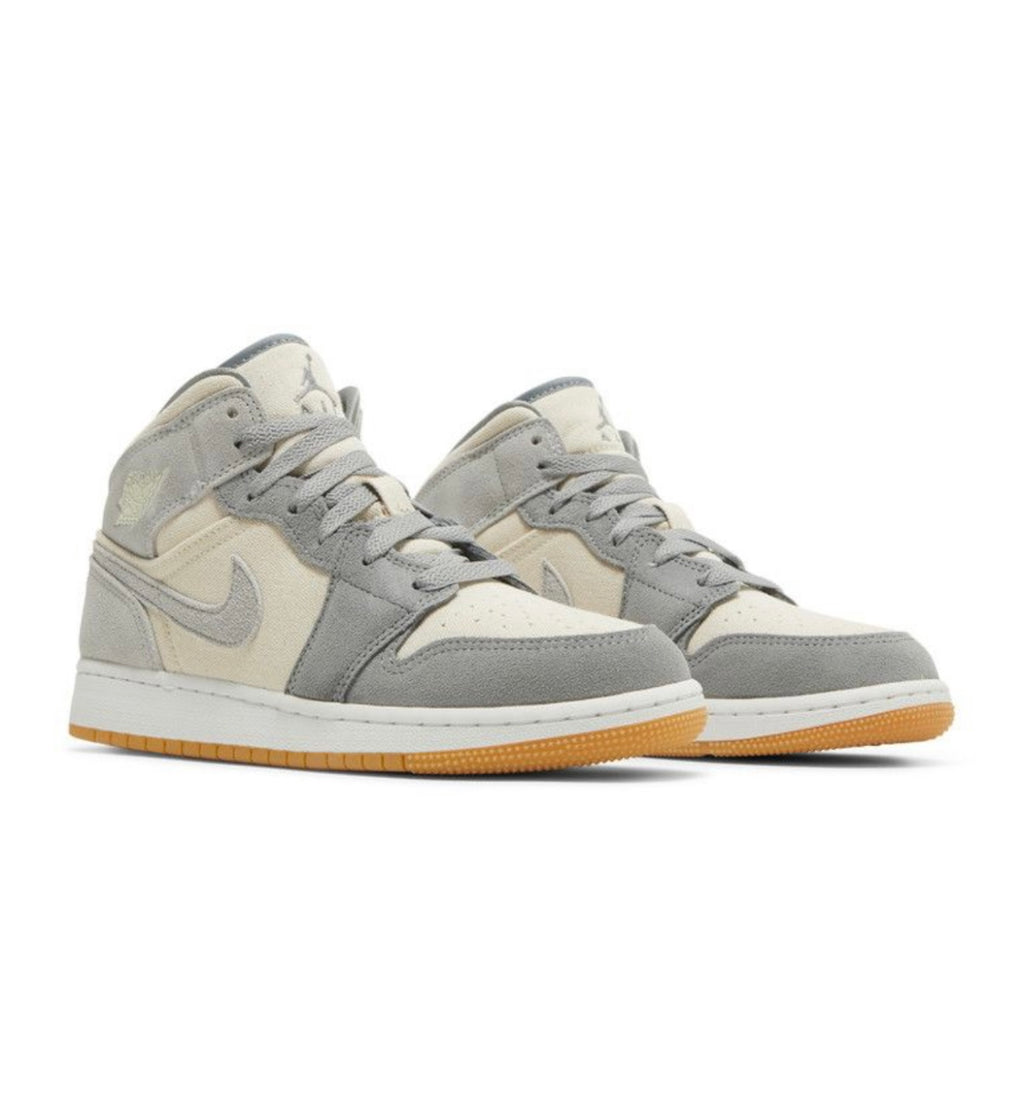Jordan 1 Mid SE Coconut Milk Particle Grey (GS)