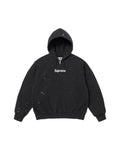 Supreme MM6 Maison Margiela Box Logo Zip Up Hooded Sweatshirt Black