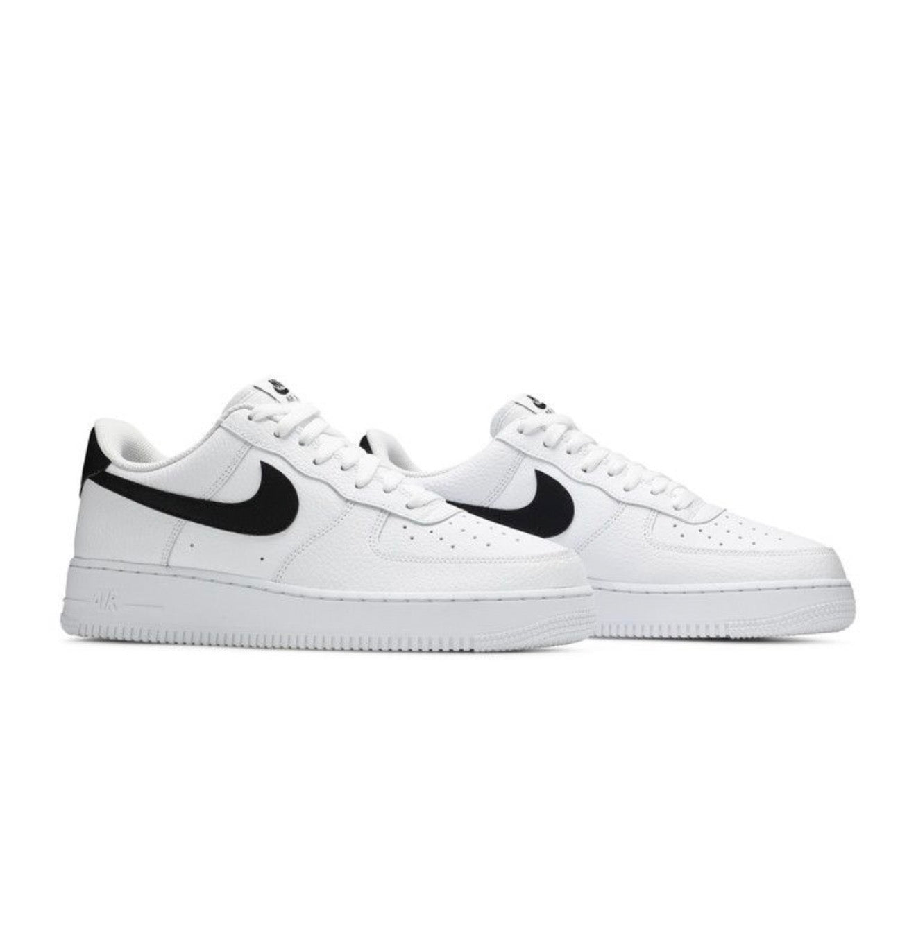 Nike Air Force 1 Low '07 White Black Pebbled Leather