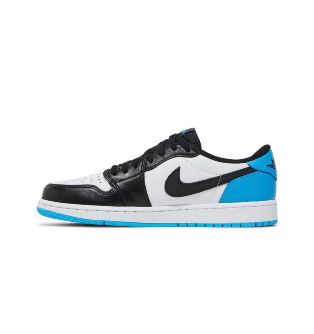 Jordan 1 Retro Low OG Black Dark Powder Blue UNC