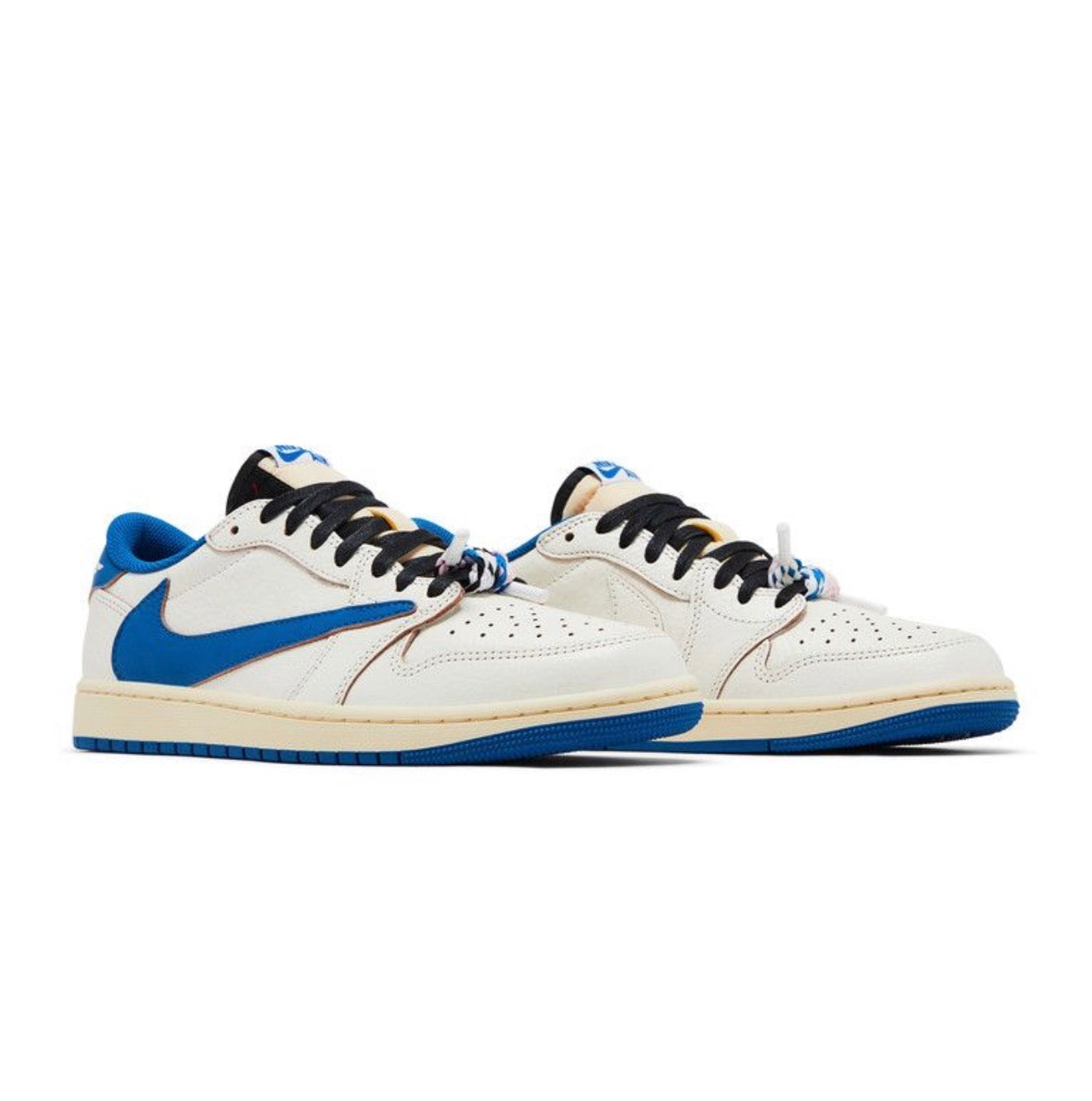 Jordan 1 Retro Low OG SP Fragment x Travis Scott Sail Military Blue
