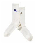 KAWS x Uniqlo Warhol White/Blue Socks