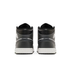 Jordan 1 Mid Black White Iron Grey