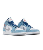 Jordan 1 Mid SE French Blue Light Steel (GS)