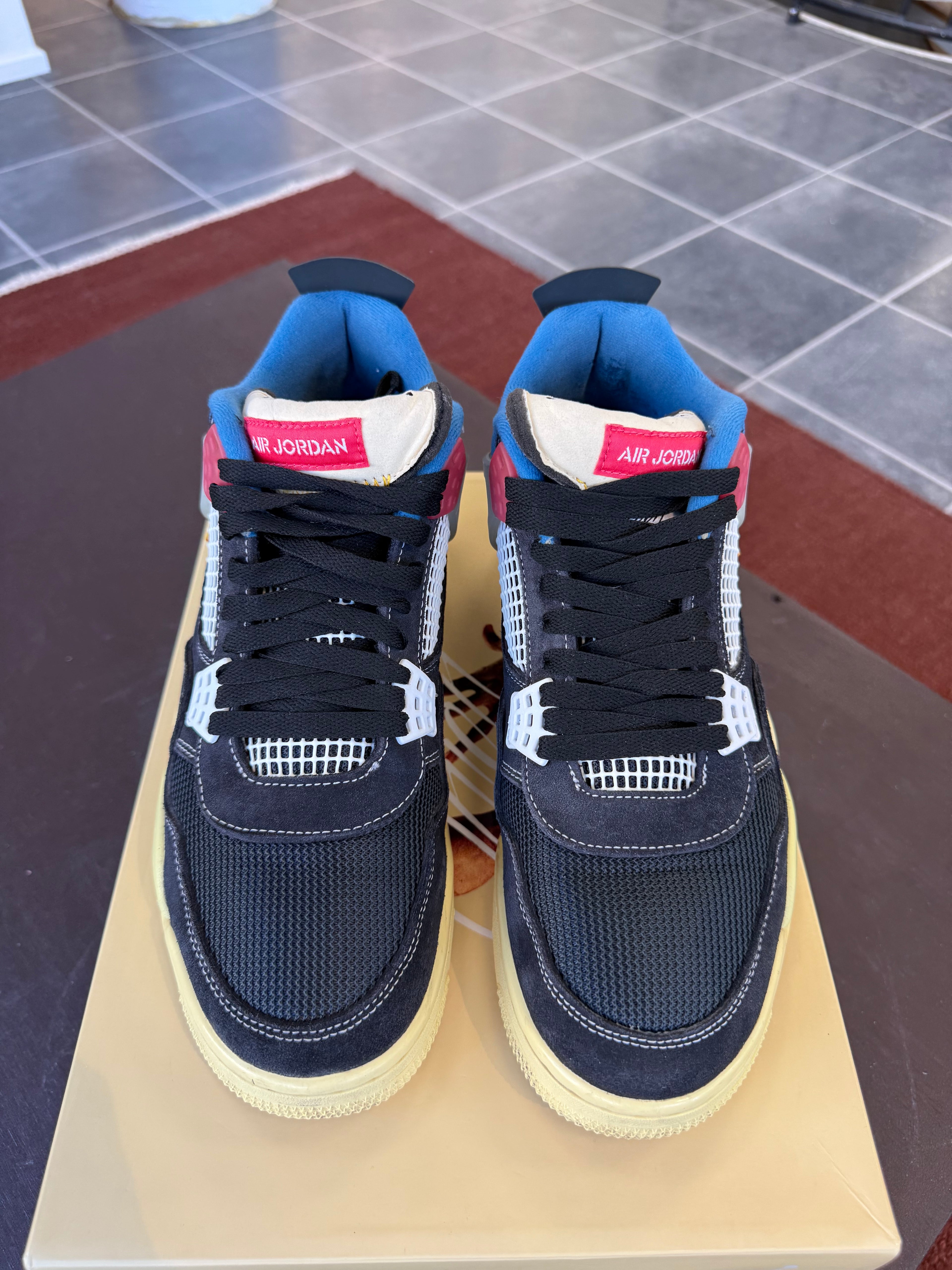 Jordan 4 Retro Union Off Noir (Eu: 45)
