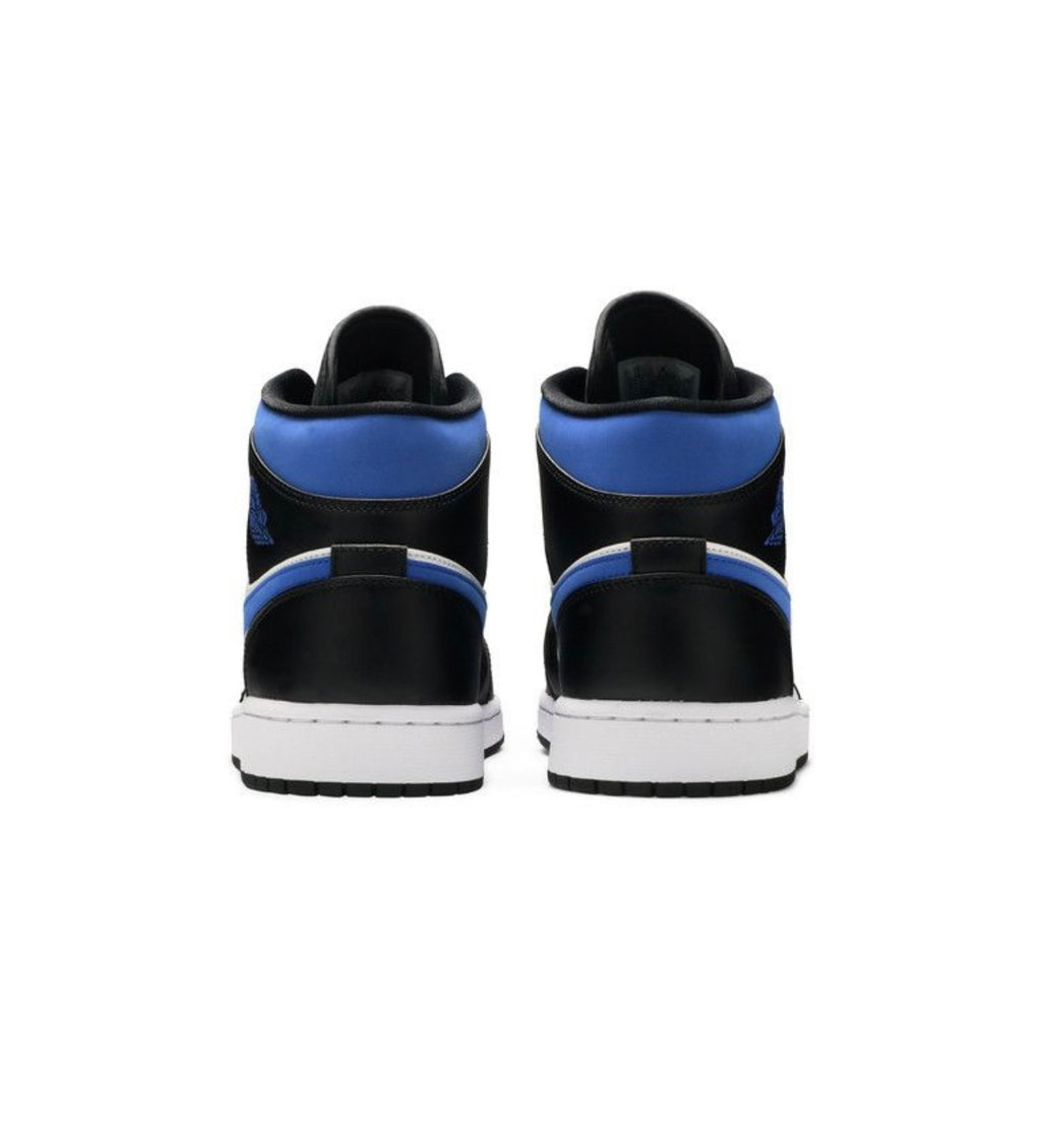 Jordan 1 Mid White Black Racer Blue