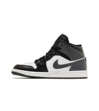 Jordan 1 Mid Black White Iron Grey