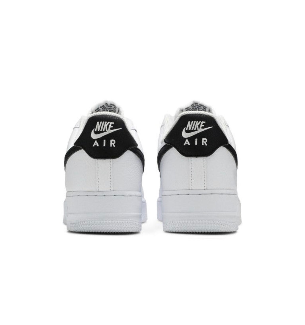 Nike Air Force 1 Low '07 White Black Pebbled Leather