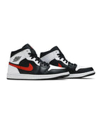 Air Jordan 1 Mid Black Chile Red White