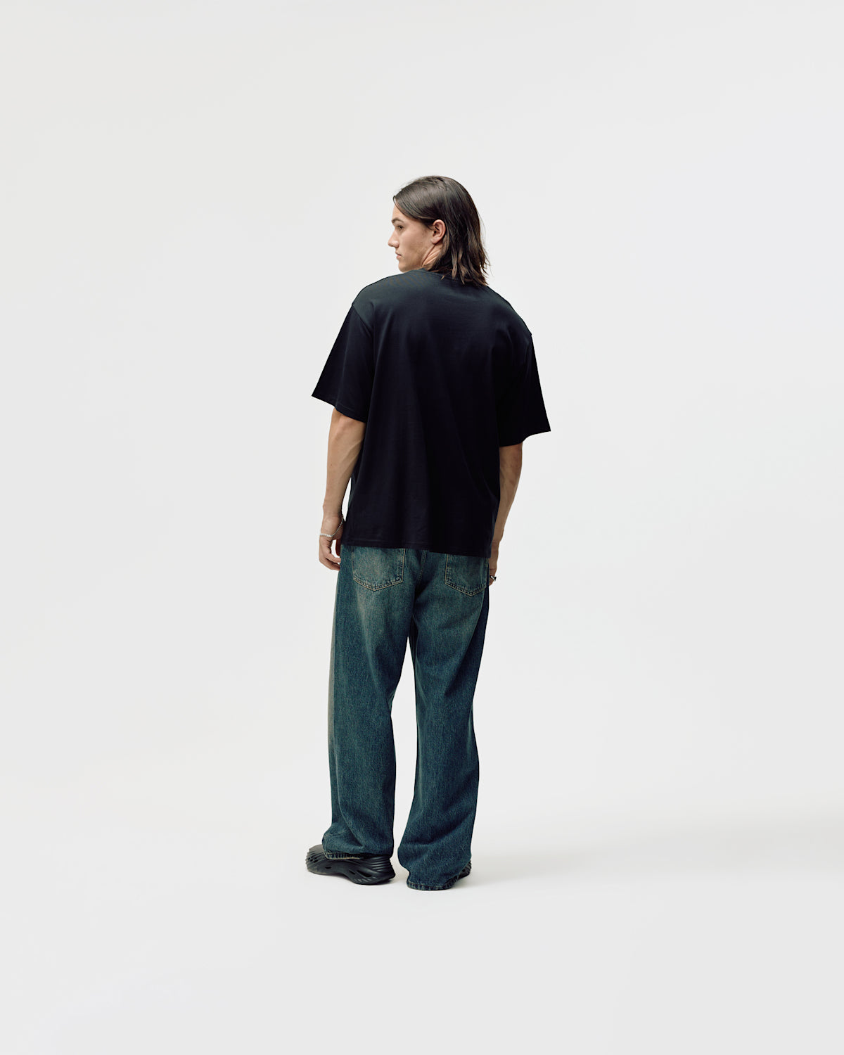Bareen Box Fit T-shirt - Field - Black