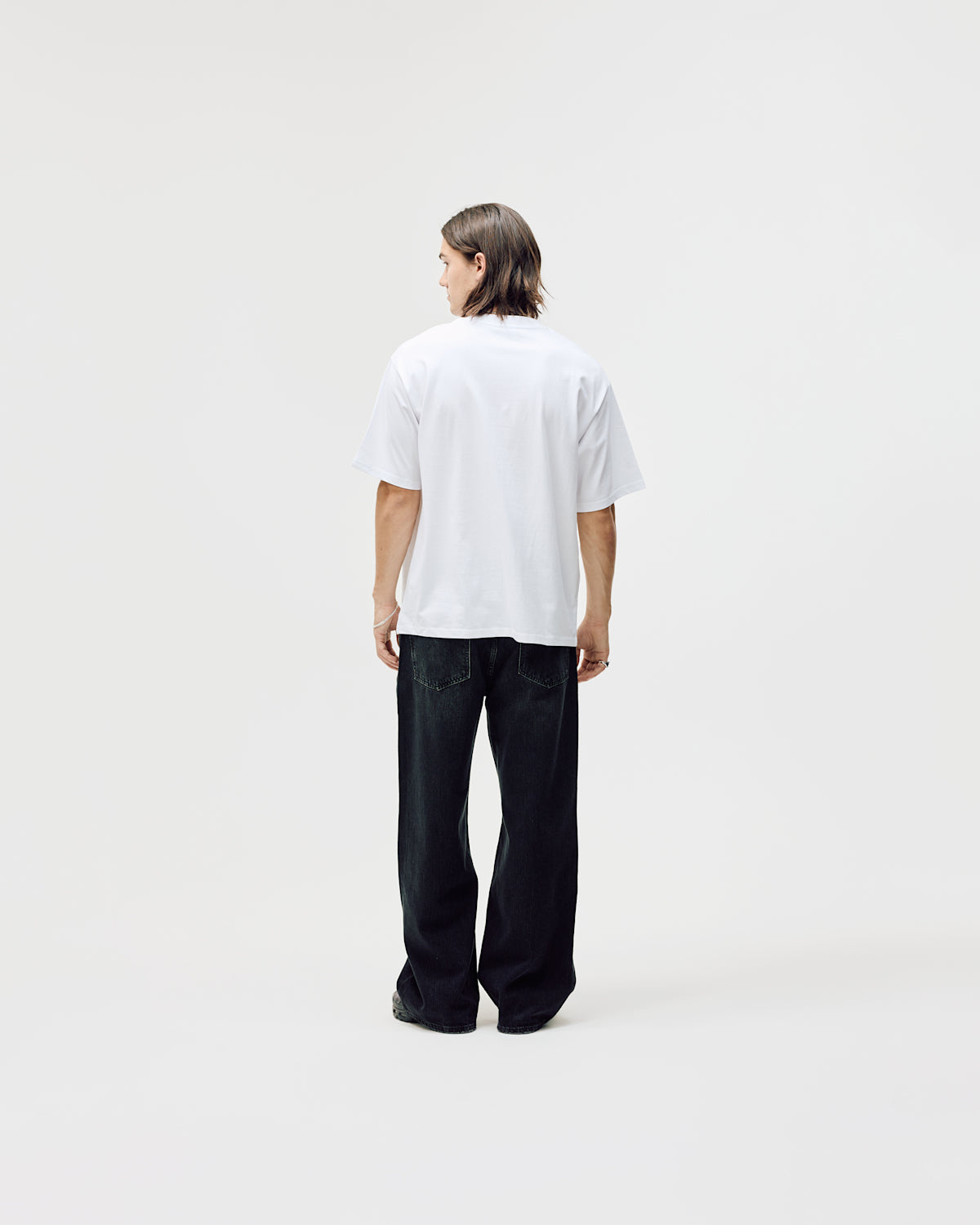 Bareen Box Fit T-shirt, Field - White