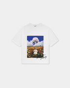 Bareen Box Fit T-shirt, Field - White