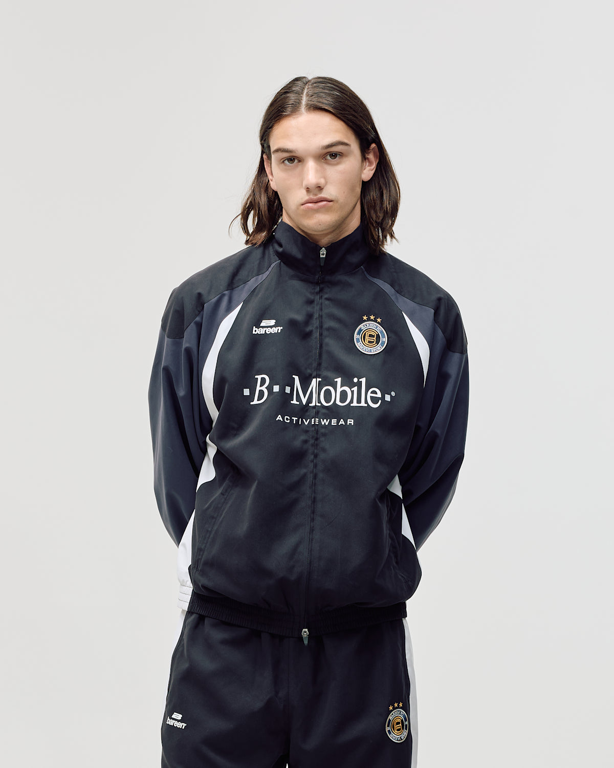 Bareen Football Track Jacket - Black