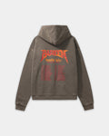 Bareen World Tour Oversized Hoodie Washed Brown