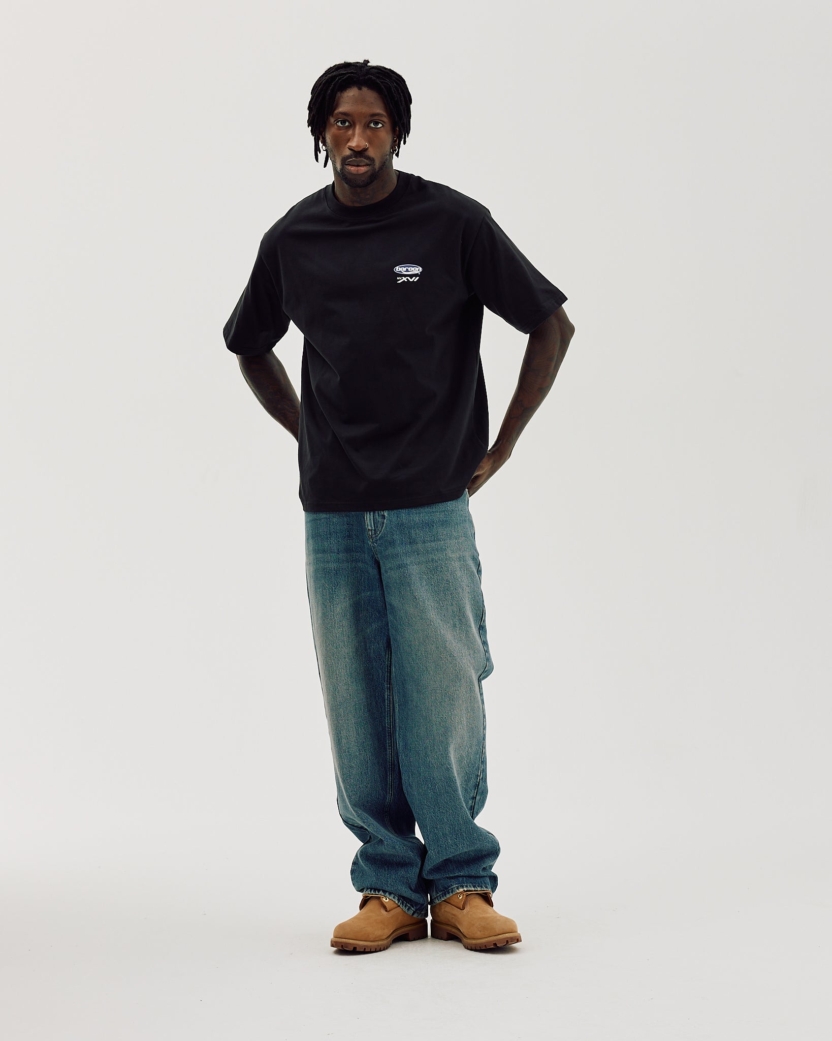 Bareen Box Fit T-shirt - Moto Black