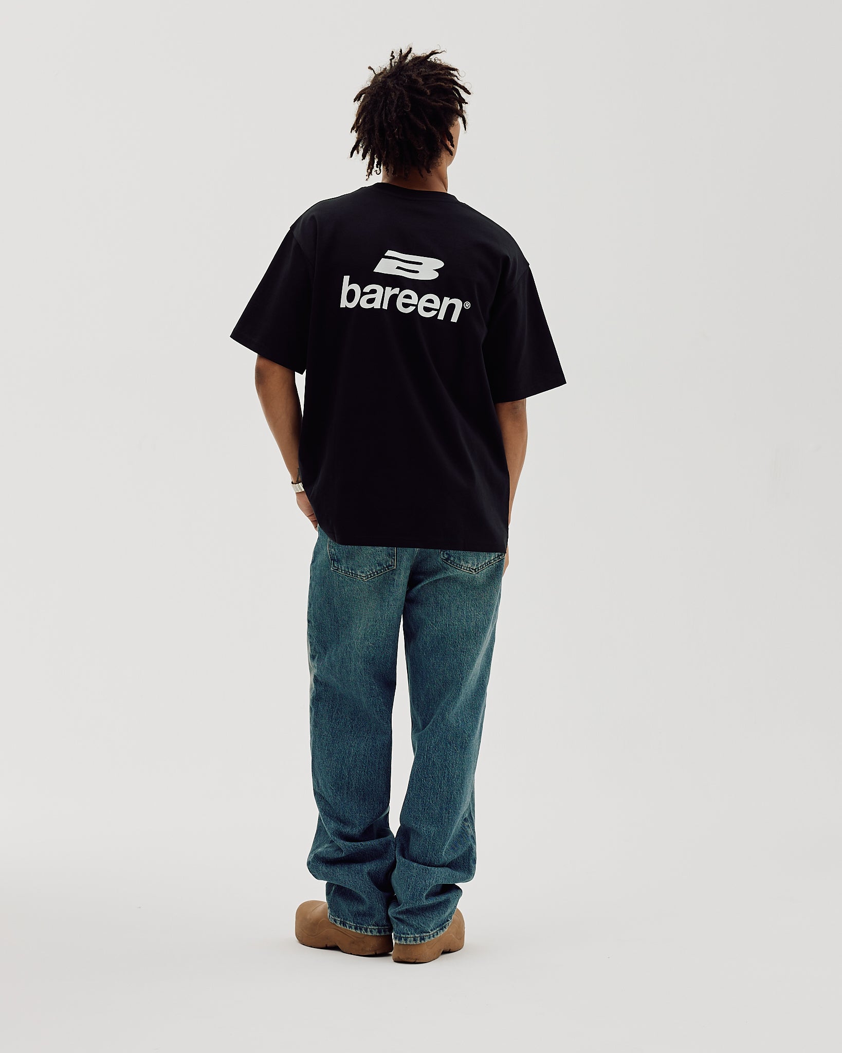 Bareen Box fit T-shirt Logo Black