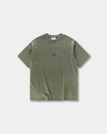 Bareen Box fit T-shirt Logo Olive Green