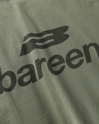 Bareen Box fit T-shirt Logo Olive Green