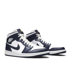 Jordan 1 Mid White Metallic Gold Obsidian