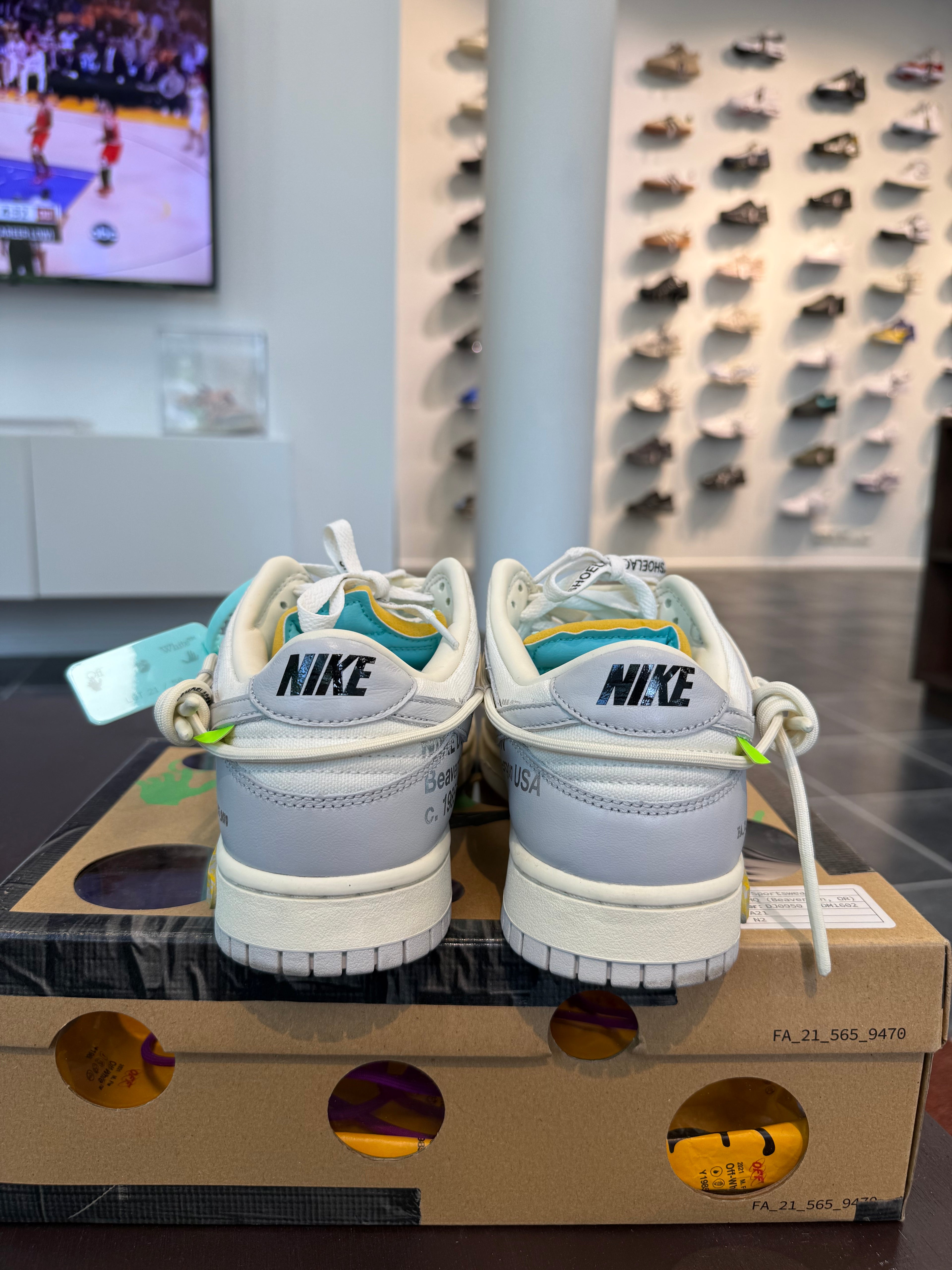 Nike Dunk Low Off-White Lot 21 (Eu: 42,5)