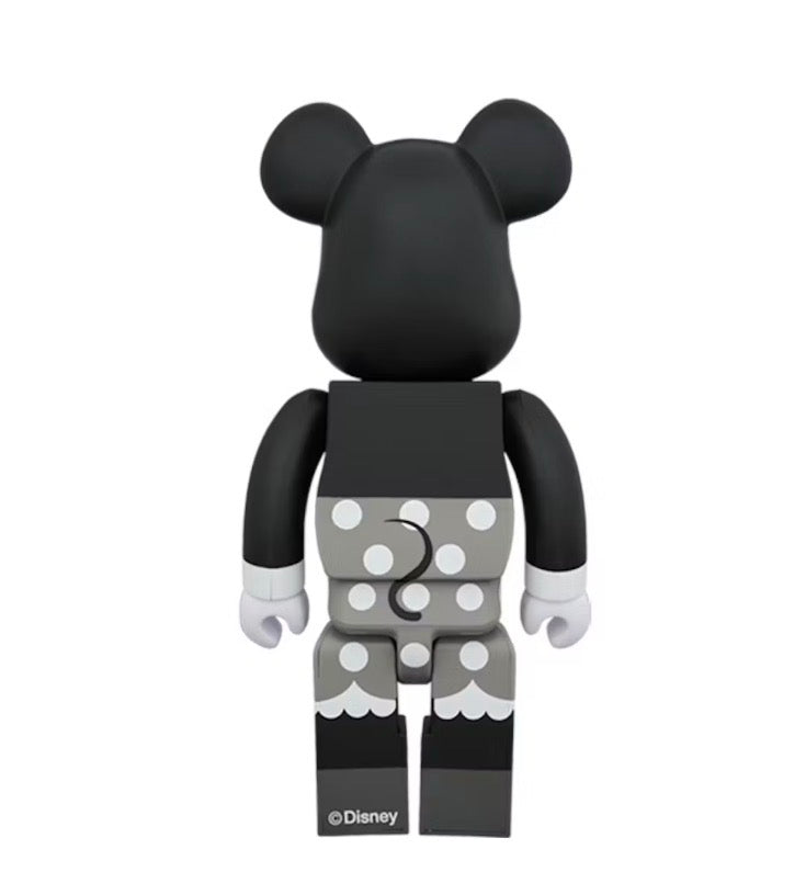 Bearbrick Minnie Mouse (B&W Ver.) 400% Black