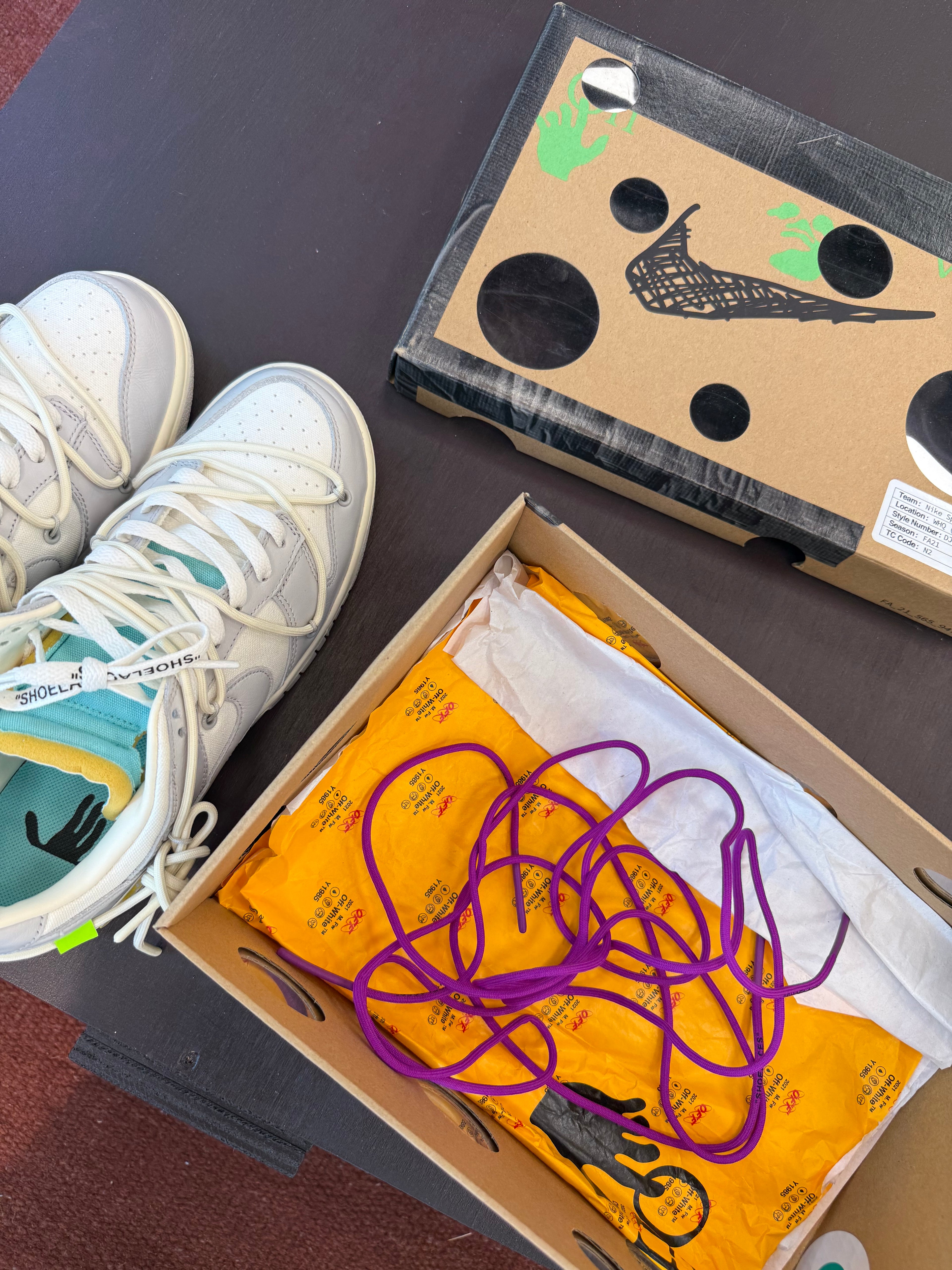 Nike Dunk Low Off-White Lot 21 (Eu: 42,5)