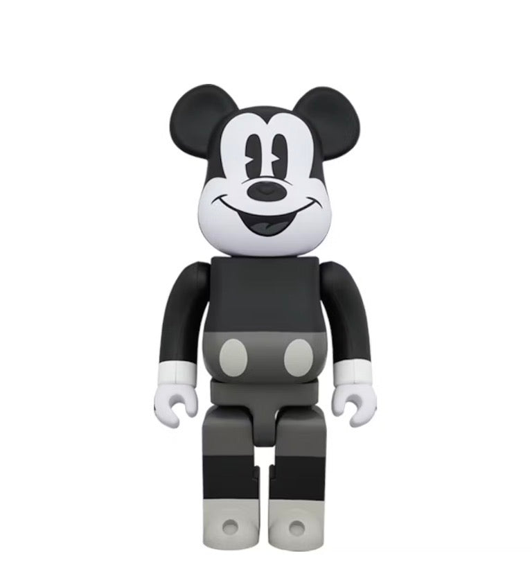 Bearbrick Mickey Mouse (B&W Ver.) 400% Black