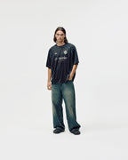 Short Sleeve Football Jersey - Black