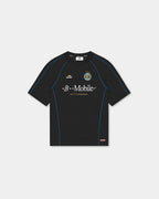 Short Sleeve Football Jersey - Black