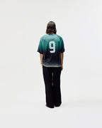 Bareen Short Sleeve Football Jersey - Teal Gradient