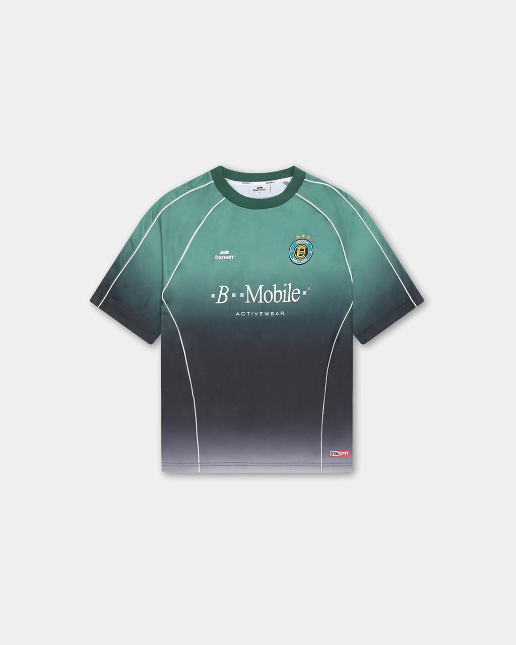 Bareen Short Sleeve Football Jersey - Teal Gradient