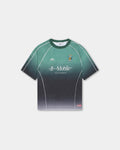 Bareen Short Sleeve Football Jersey - Teal Gradient