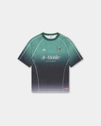 Bareen Short Sleeve Football Jersey - Teal Gradient