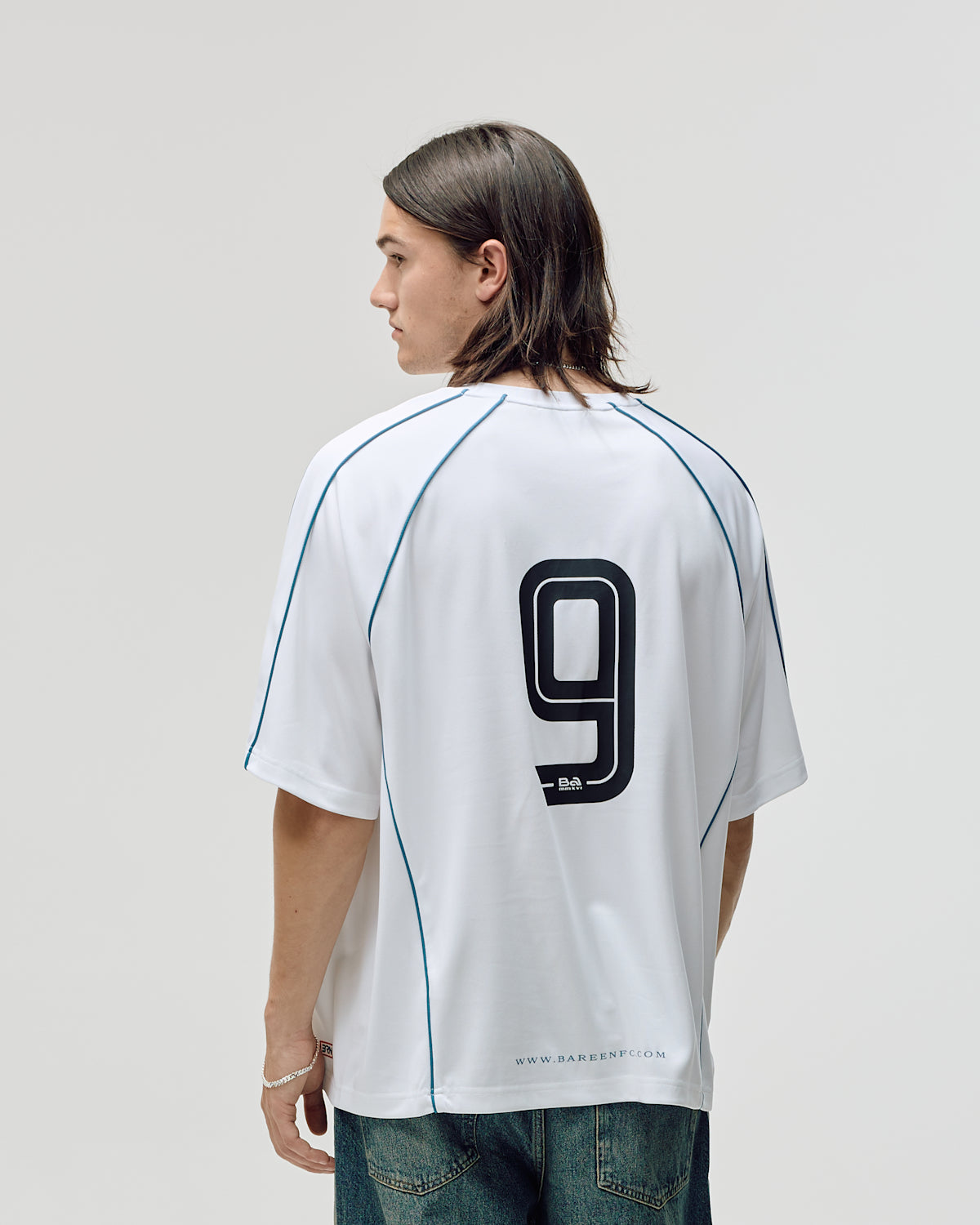 Bareen Short Sleeve Football Jersey - White