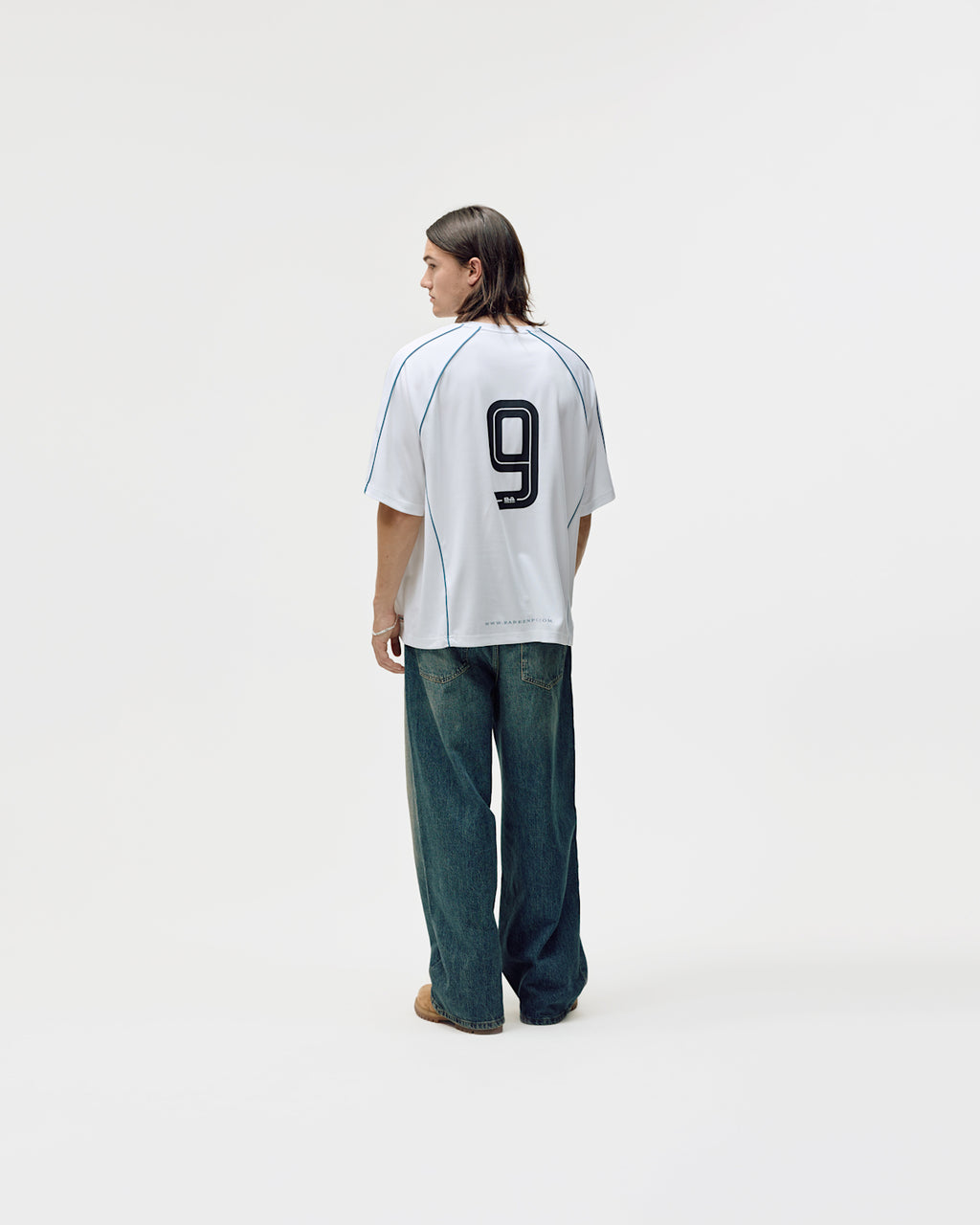 Bareen Short Sleeve Football Jersey - White