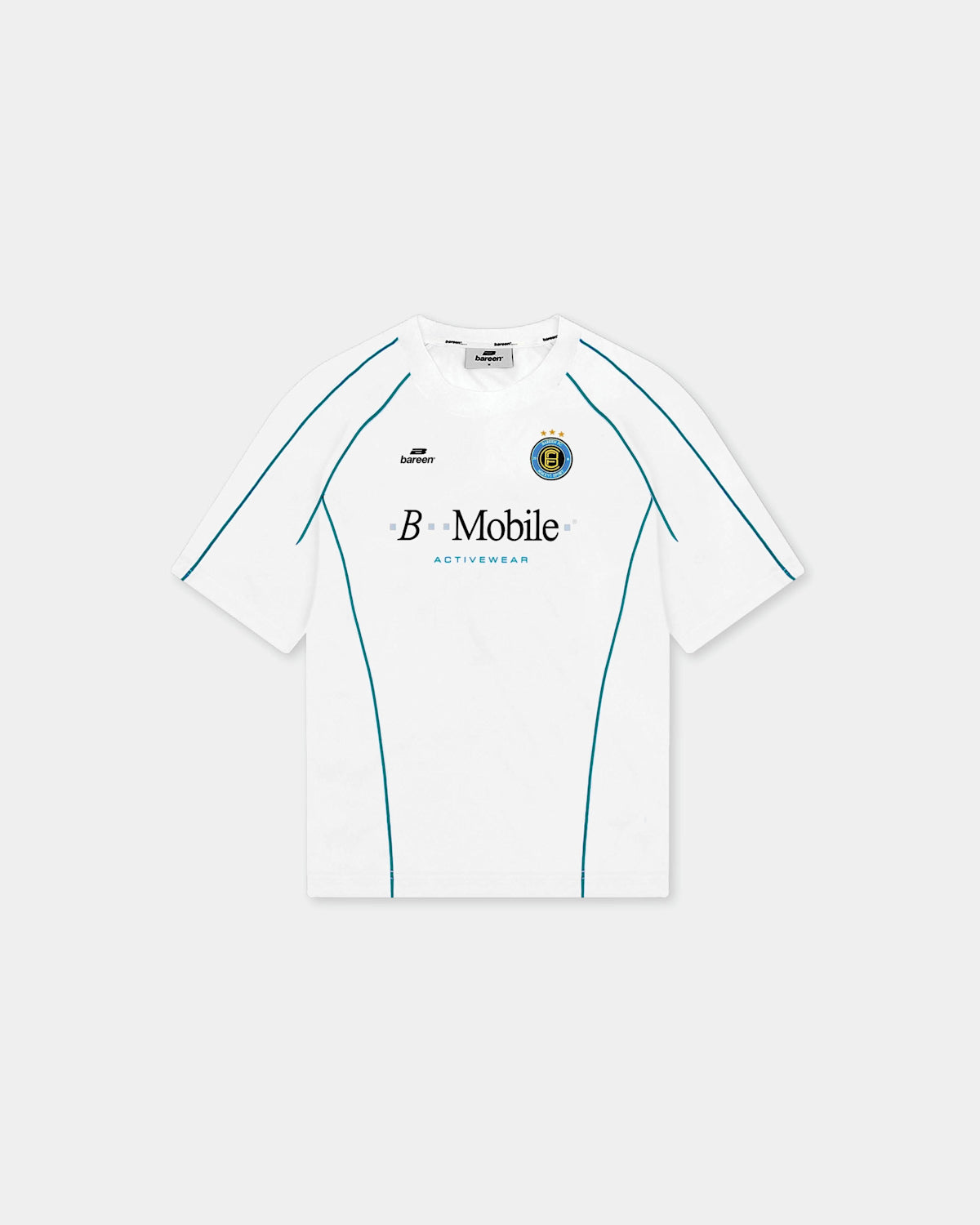 Bareen Short Sleeve Football Jersey - White