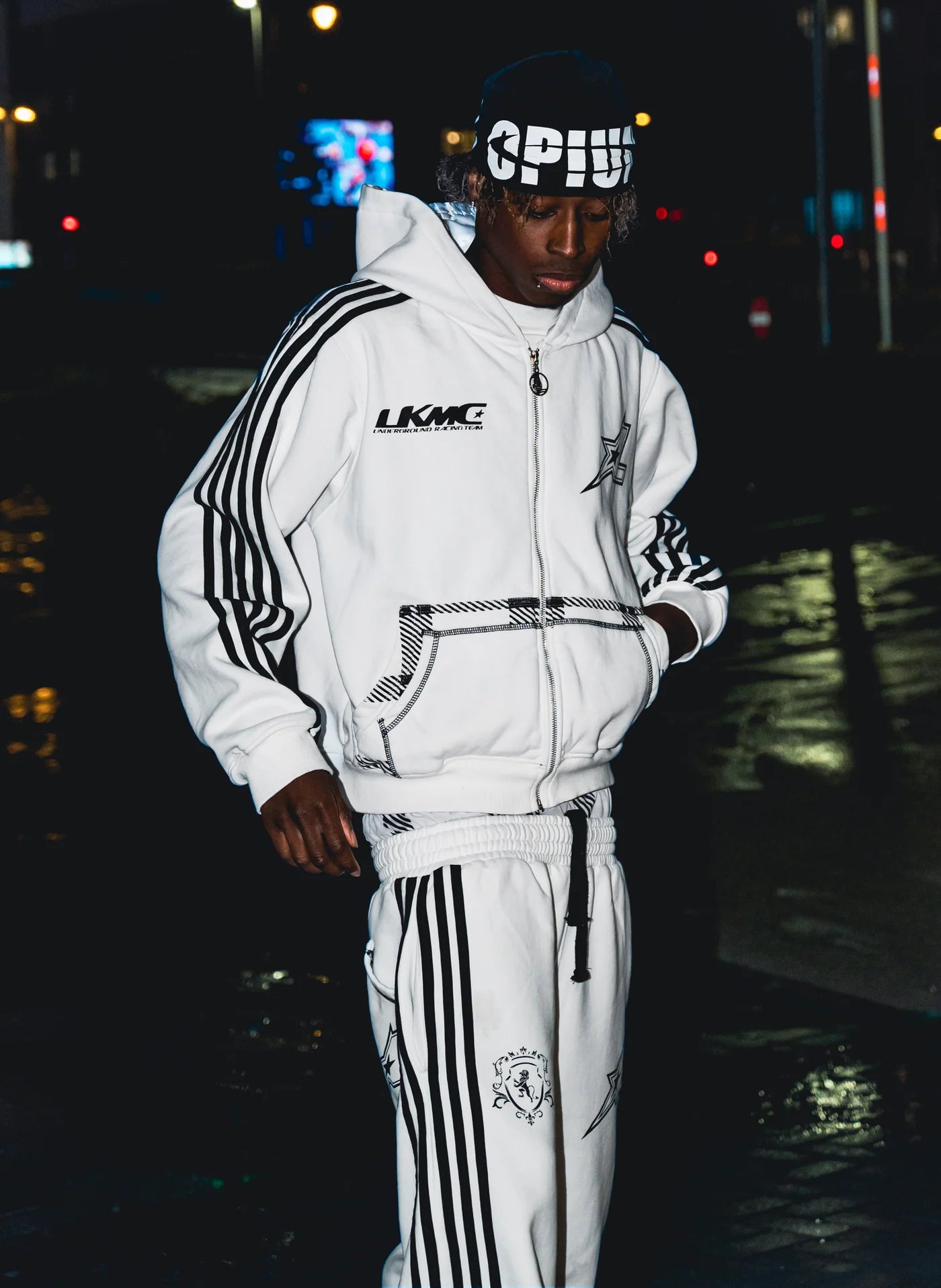 LUKAMACHAIN JOGGER STRIPED - WHITE