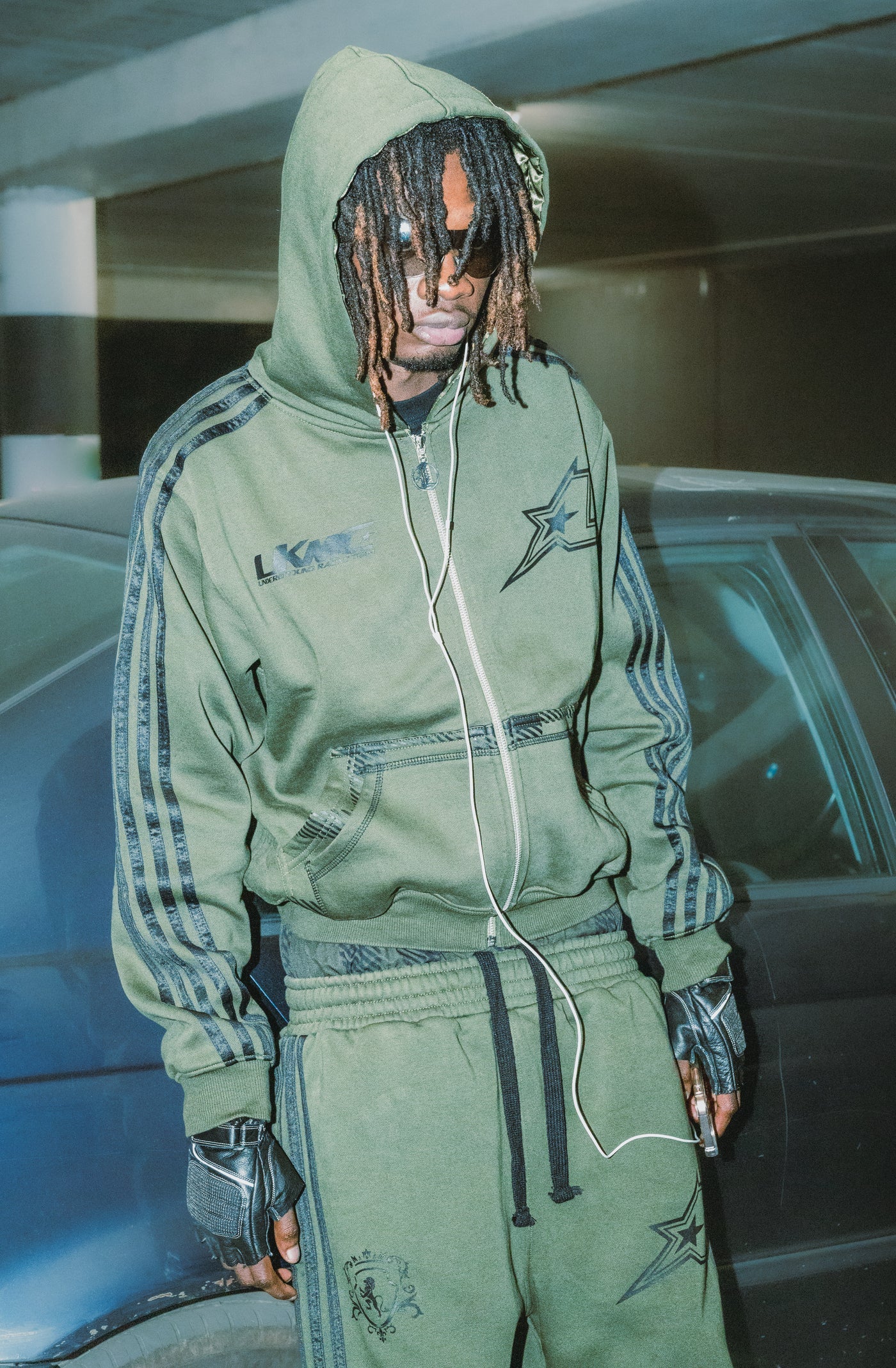 LUKAMACHAIN JOGGER STRIPED - ARMY GREEN