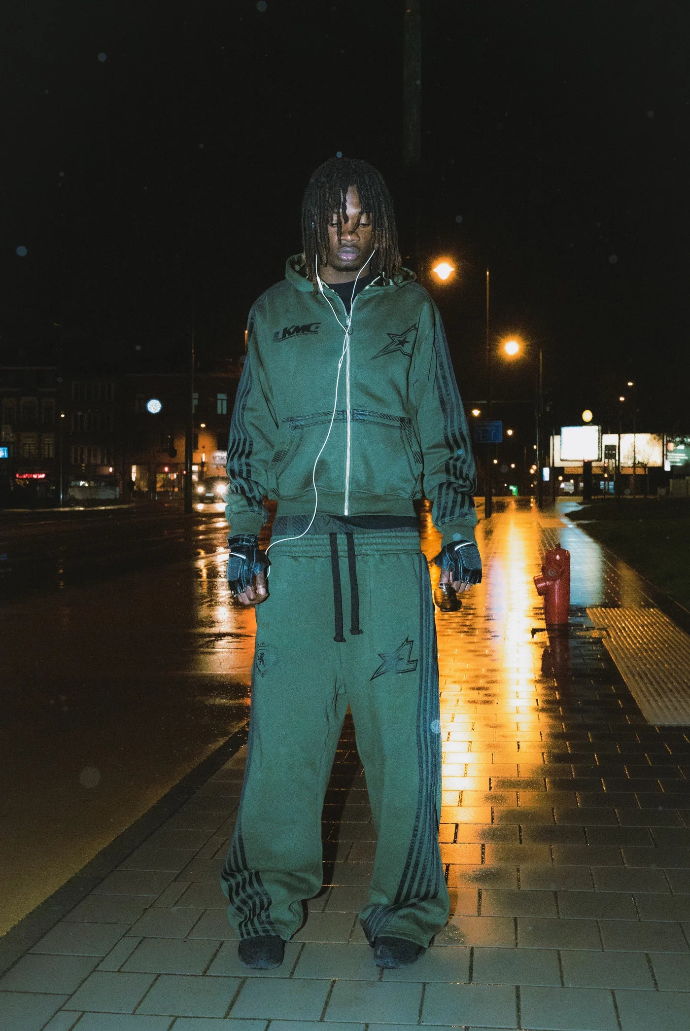 LUKAMACHAIN JOGGER STRIPED - ARMY GREEN