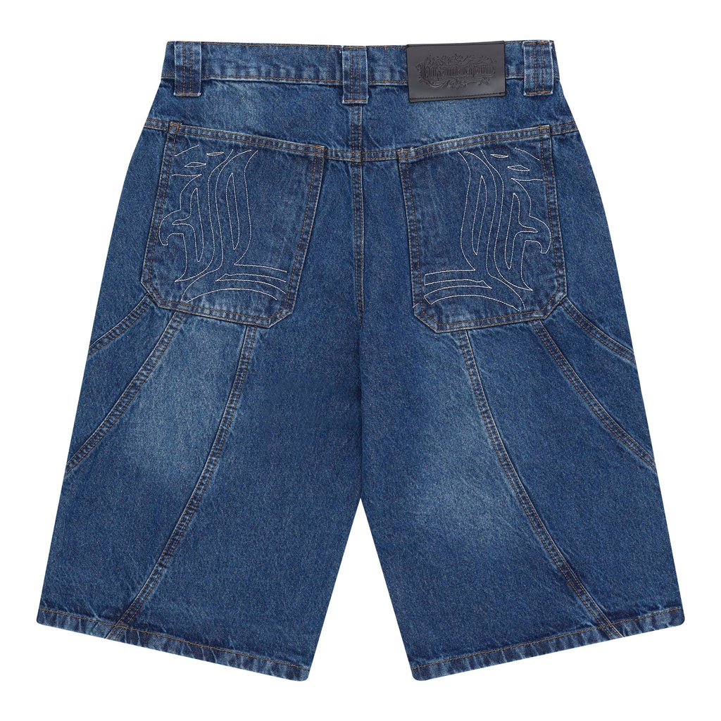 LUKAMACHAIN Panel Jorts Blue