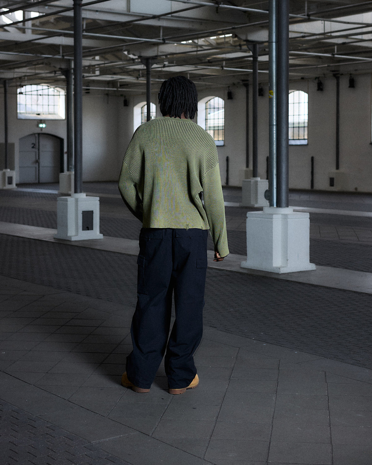 Bareen Knit Sweater Stone Green