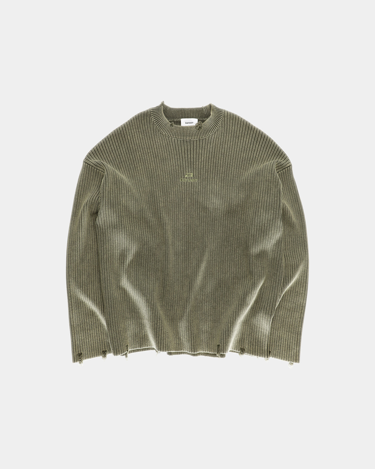 Bareen Knit Sweater Stone Green