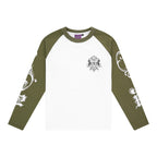 LUKAMACHAIN ​​Longsleeve Green - Ancient Flower