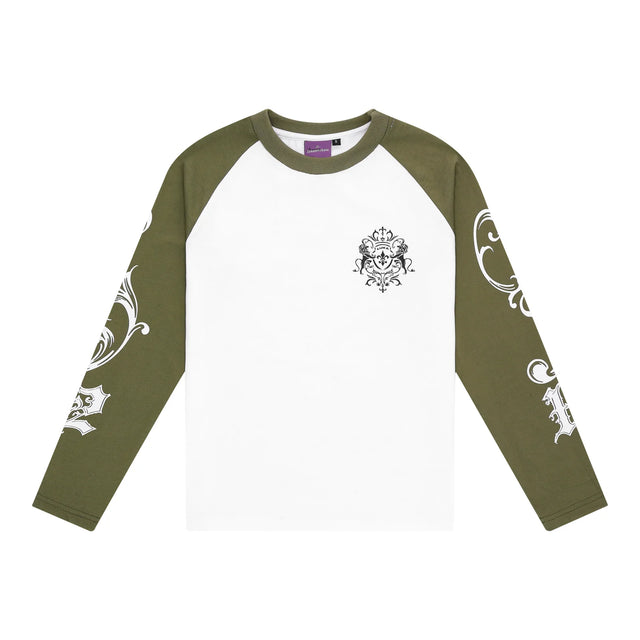 LUKAMACHAIN ​​Longsleeve Green - Ancient Flower