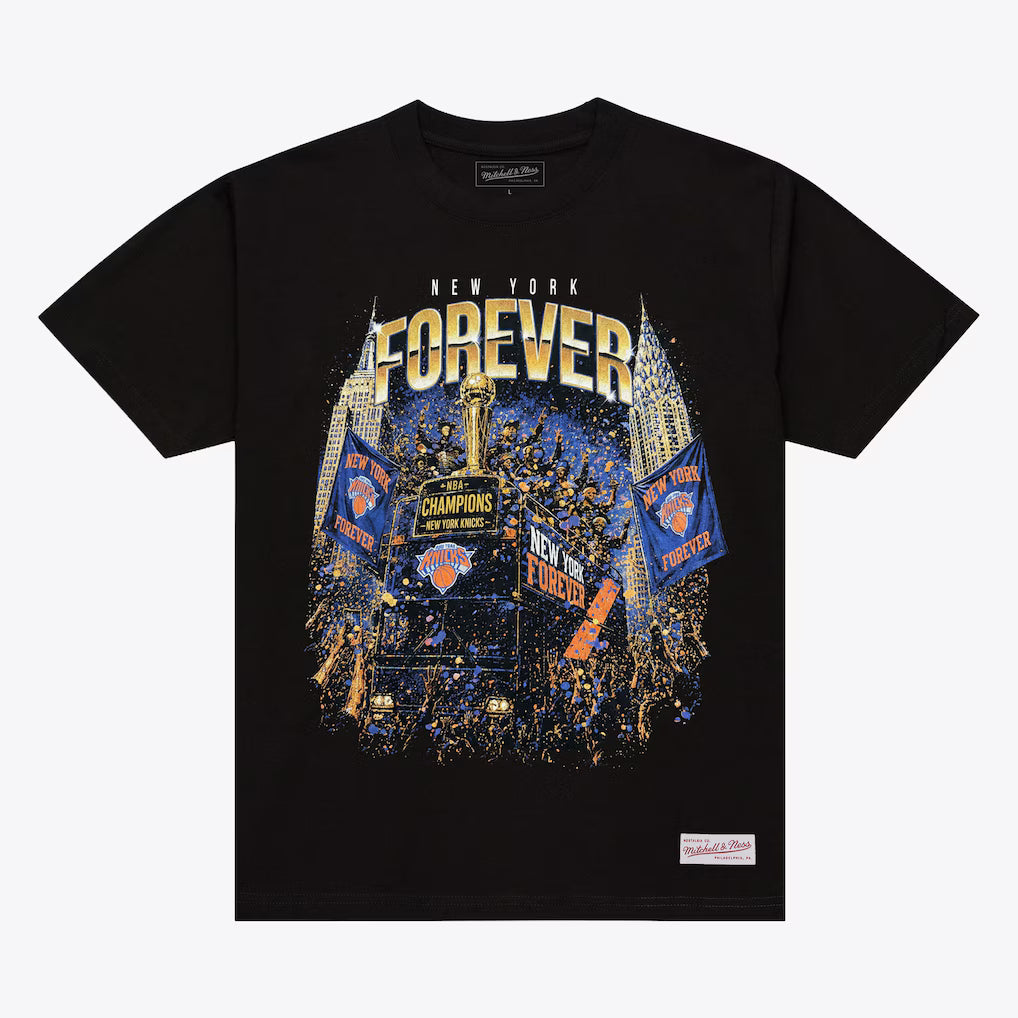 Mitchell & Ness - New York Knicks 2026 NBA Finals Champions Parade Forever T-Shirt Black