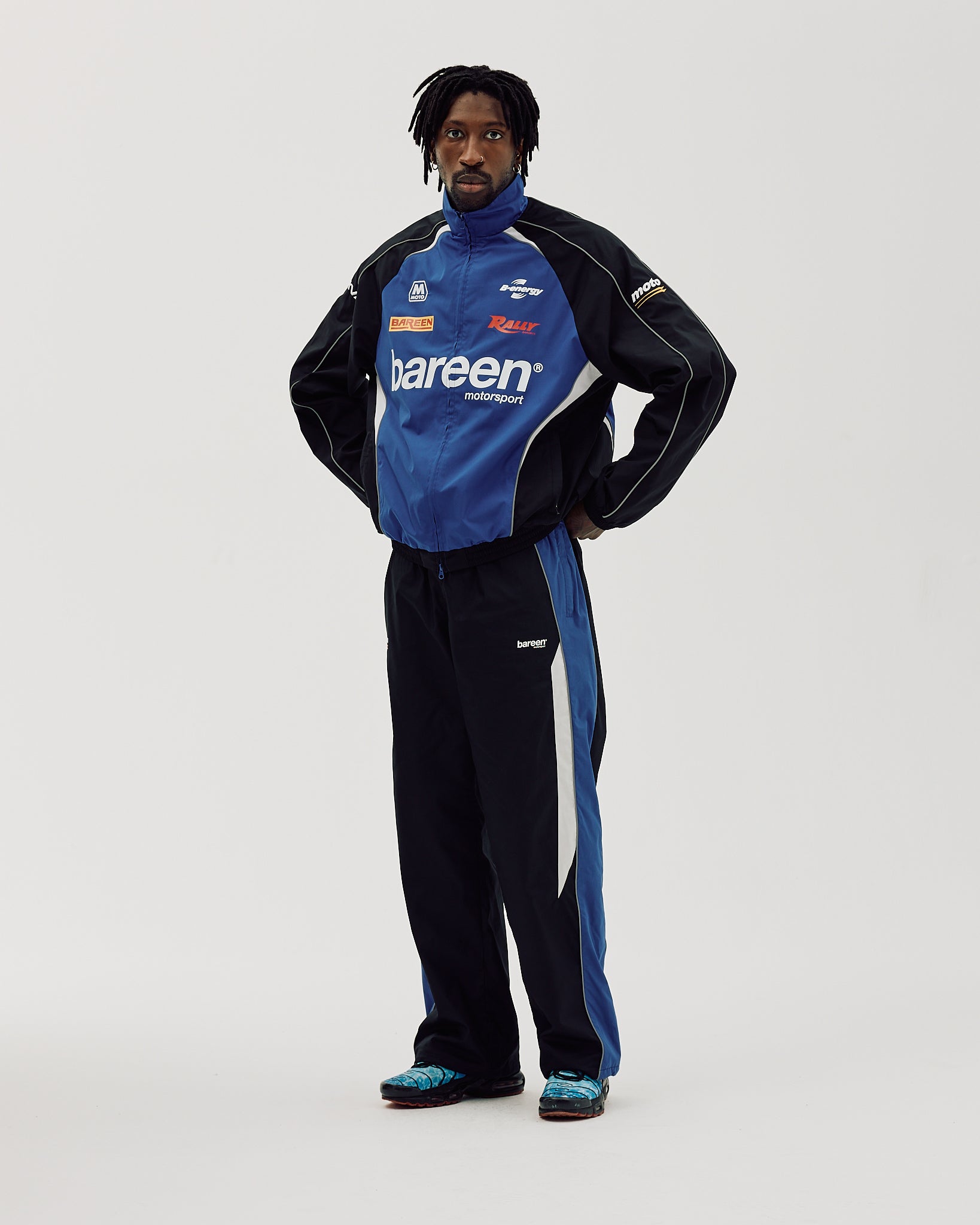 Bareen Oversize Track Jacket Cobalt Blue