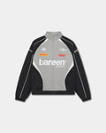 Bareen Oversize Track Jacket Ghost Gray