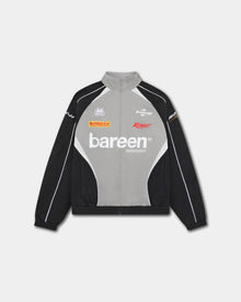 Bareen Oversize Track Jacket Ghost Gray