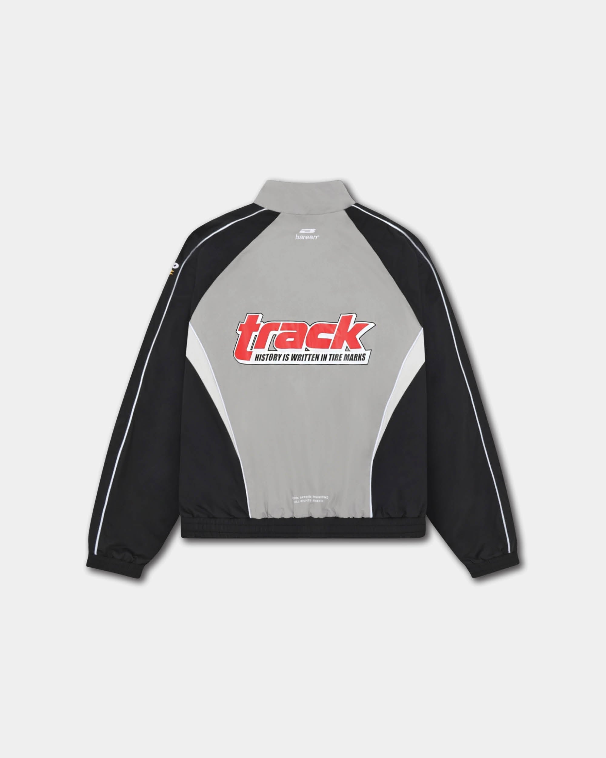 Bareen Oversize Track Jacket Ghost Grey